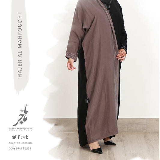 Warp Cut Classic Practical Abaya ( Tailored - Pre Order ) تفصيل عباية كلاسيك عملية ربع بشت بأكمام ضيقة
