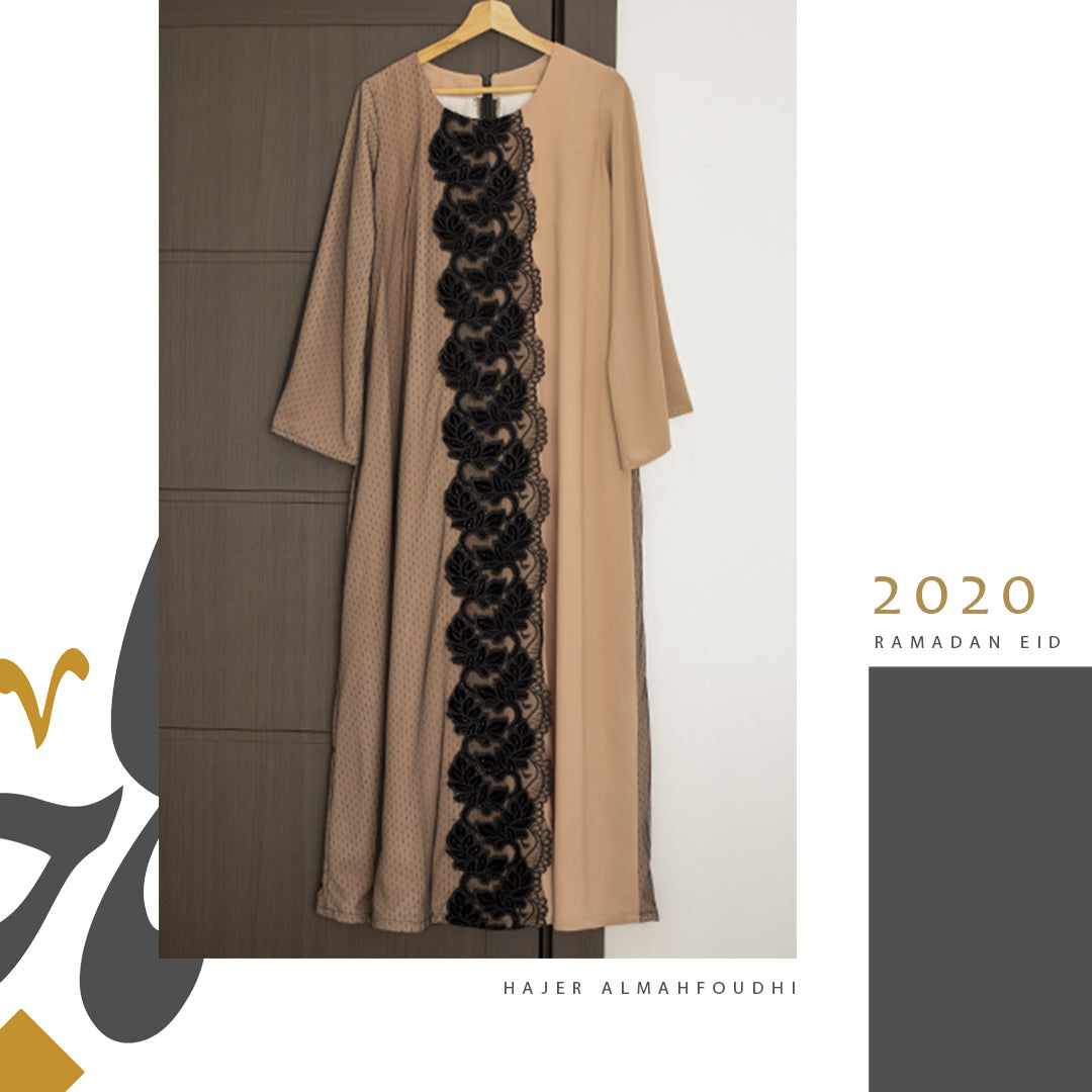 Tour Nude Dress لبس شيفون وتور