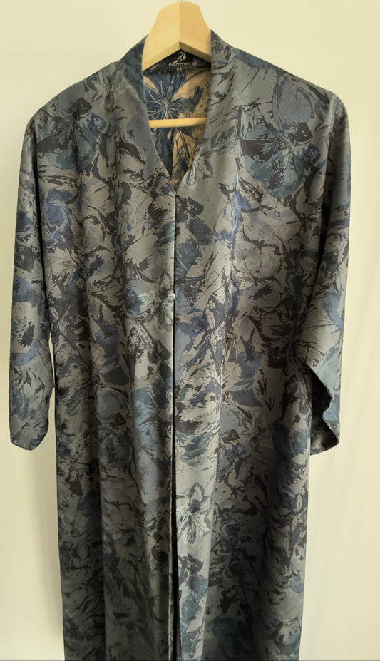 عباية جاكارد أزرق