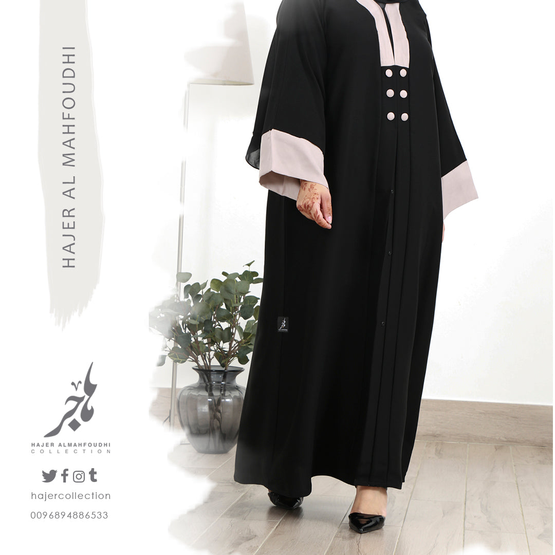 Classic Practical Abaya&nbsp; ( Tailored - Pre Order )تفصيل عباية كلاسيك عملية
