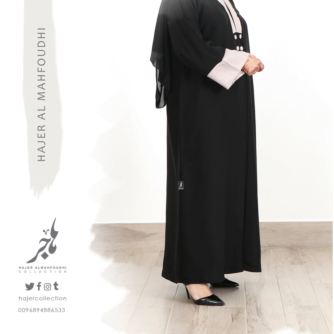 Classic Practical Abaya&nbsp; ( Tailored - Pre Order )تفصيل عباية كلاسيك عملية