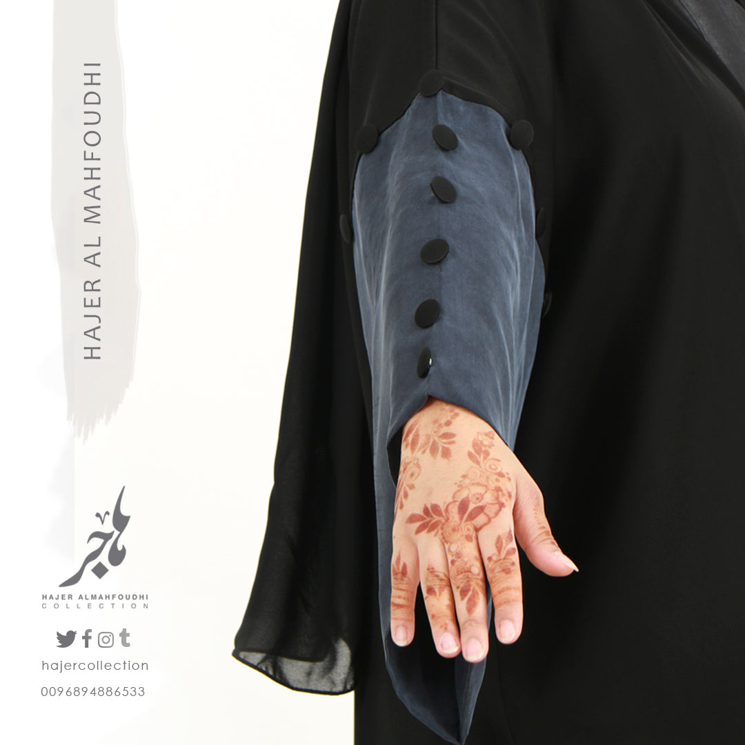 Wide cut abaya( Tailored - Pre Order ) تفصيل عباية لف بأكمام واسعة  