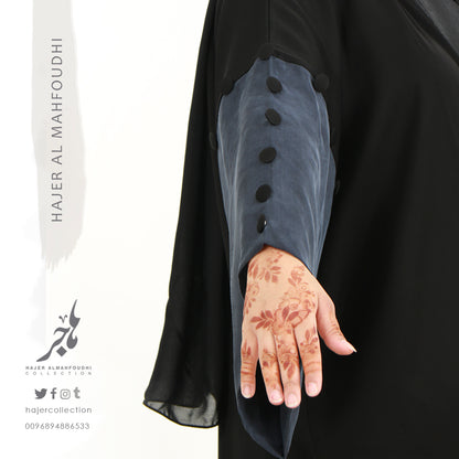 Wide cut abaya( Tailored - Pre Order ) تفصيل عباية لف بأكمام واسعة  