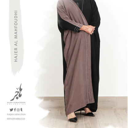 Warp Cut Classic Practical Abaya  ( Tailored - Pre Order ) تفصيل عباية كلاسيك عملية  ربع بشت بأكمام ضيقة