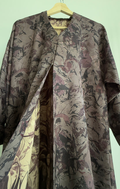 عباية جاكارد بنفسجي