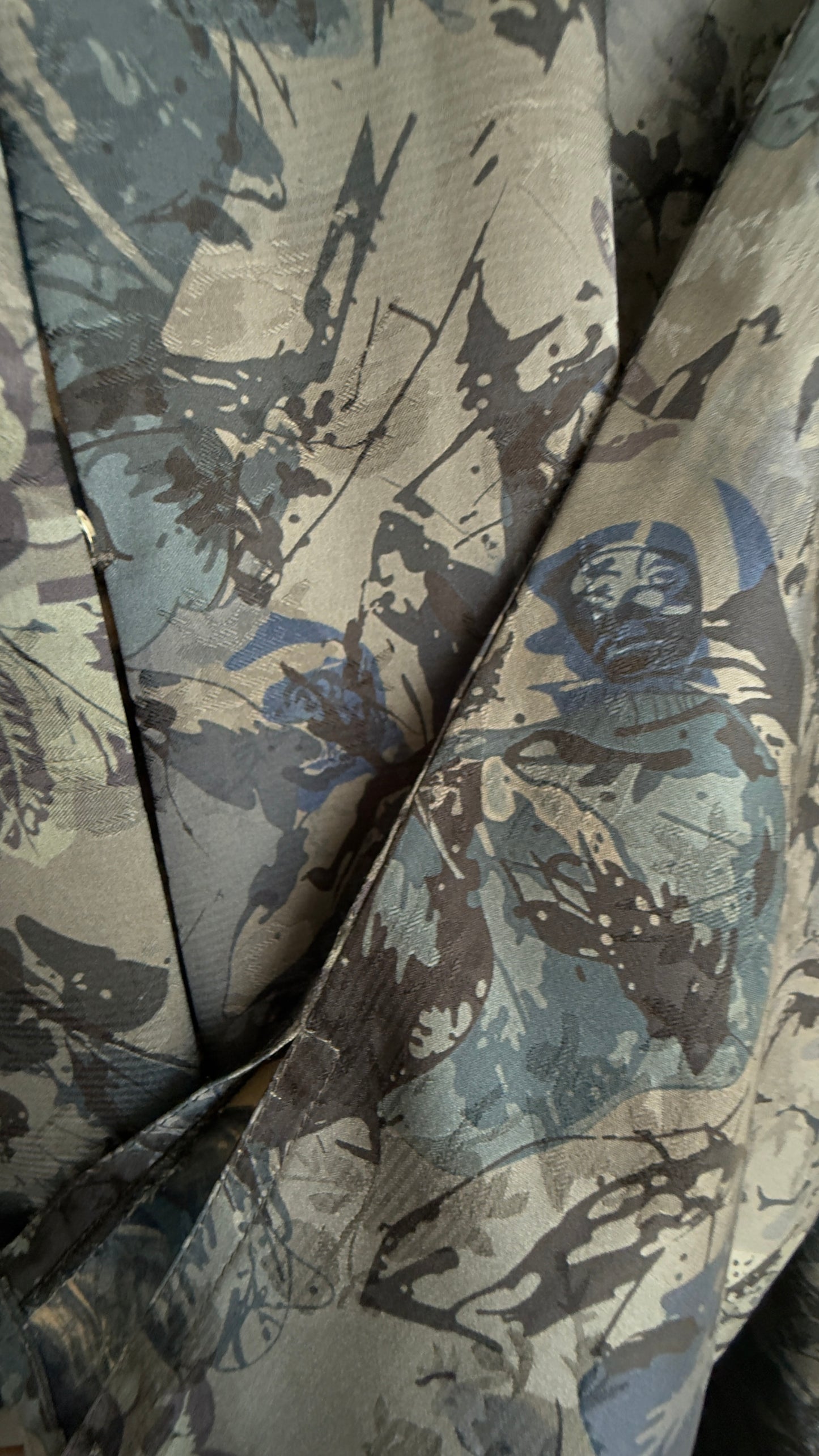 عباية جاكارد أزرق