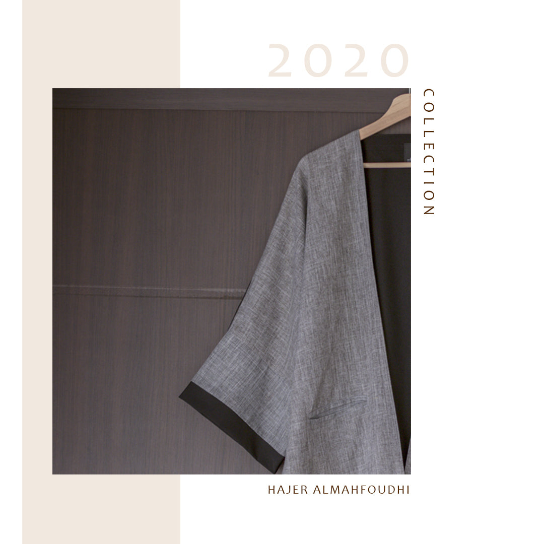 تفصيل عباية كريب بخامتين Two Faabric practical Abaya ( Tailoring - Pre order )