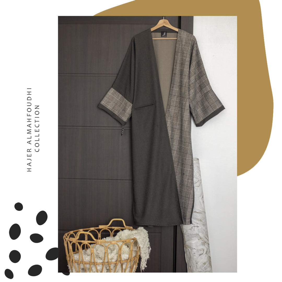 Tweed Abayaعباية تويد شتوي ة