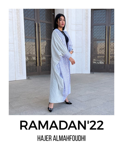 عباية لنن بأكمام مزمومة Daily linen abaya narrow Sleeves
