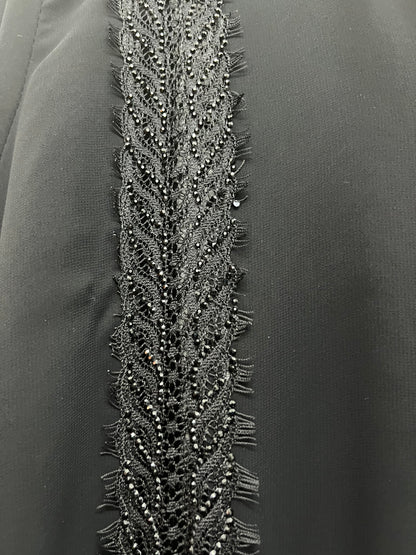 عباية دانتيل وفصوص BLACK DANTAIL ABAYA